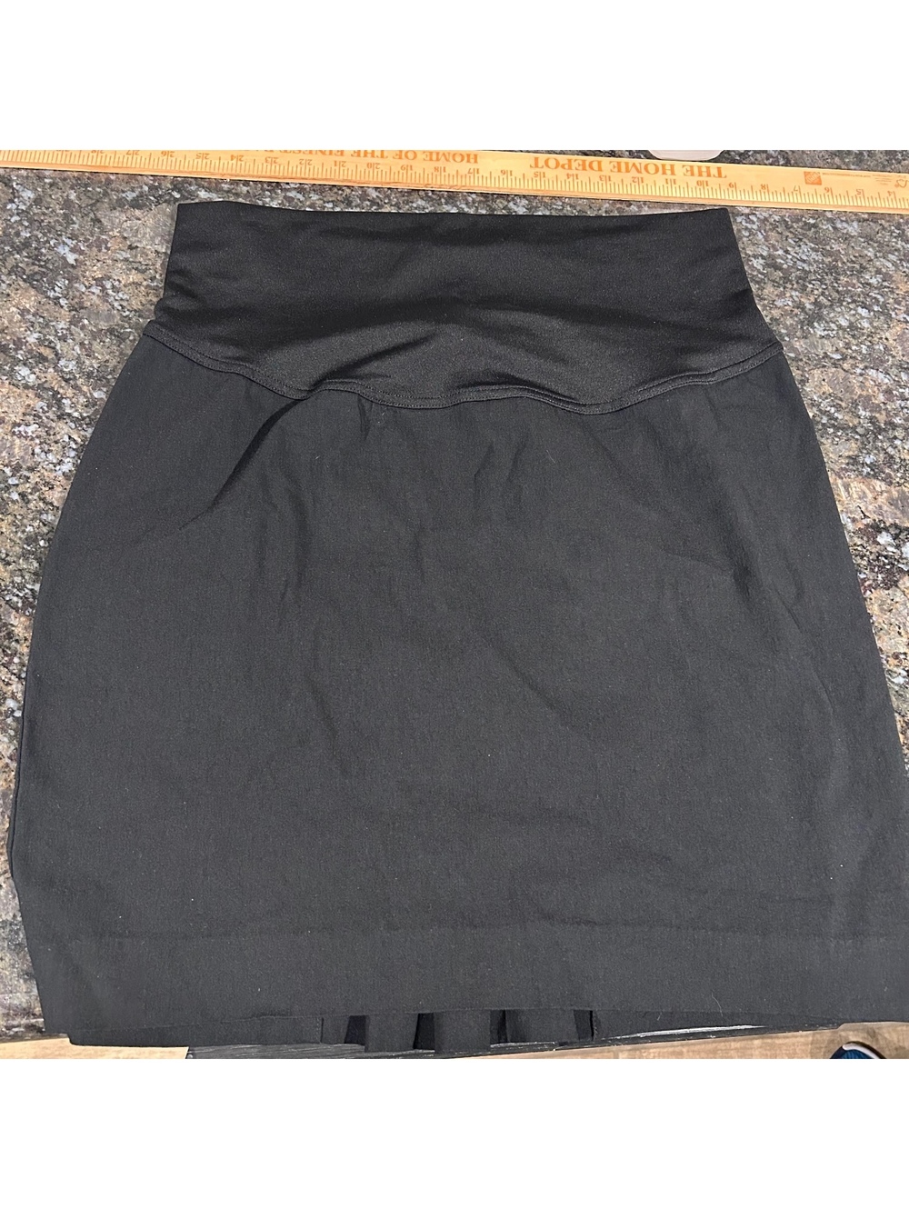 Bisou Bisou Marternity Black Stretch Skirt Womens Large Sporty Dress Skirt